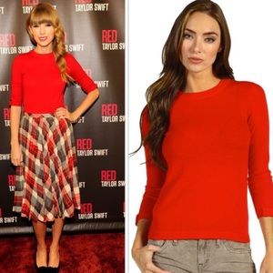 Red Cashmere Kate Spade Top
